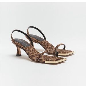 Good American Leopard Print Heels